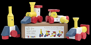 Magnetic Wooden Blocks I Vehicle Transformer (Standard Set - color version)