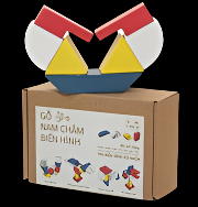 Magnetic Wooden Blocks I Animal Transformer (Extension Set - Active color version)
